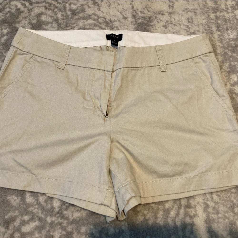 J. Crew Light Cream Shorts, Size 6